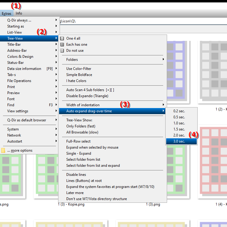 What does a 3.0 second delay in auto unfolding do